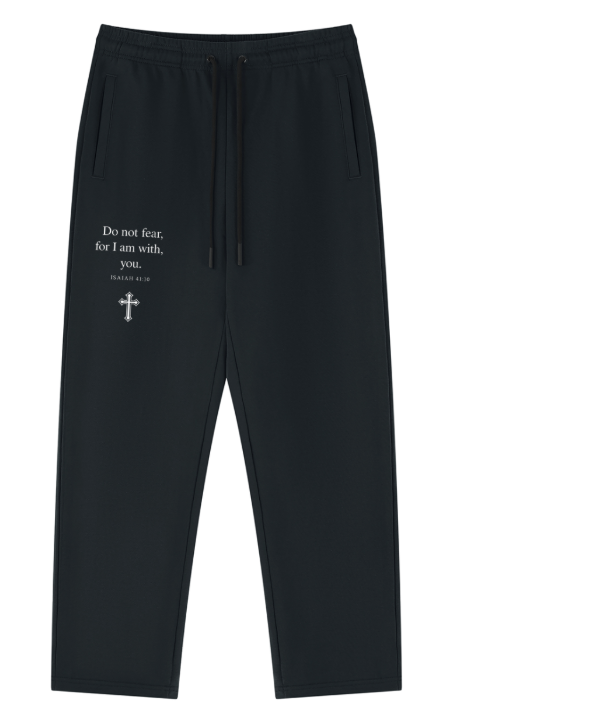 Isaiah 41:10 black sweat pants
