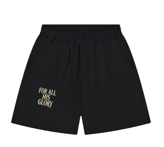 FOR ALL HIS GLORY cotton shorts