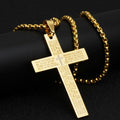 24 inch gold  cross necklace