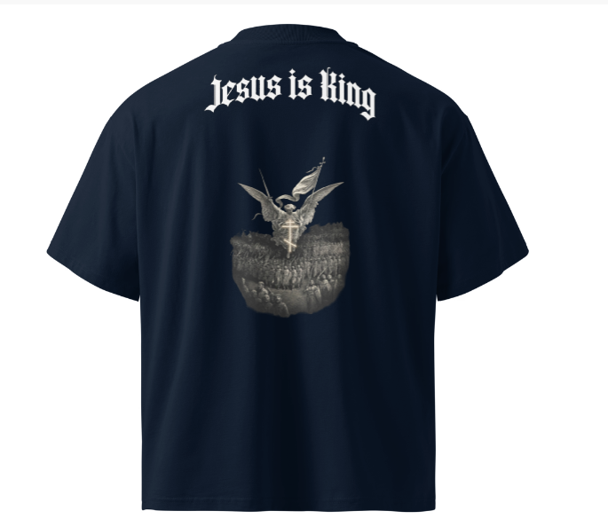 Jesus Christ is king oversized shirt