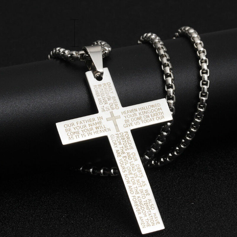 24 inch silver cross
